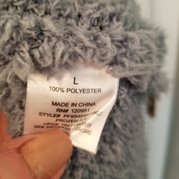 Pink Republic teddy open front sweater! Sz L - Picture 5 of 5